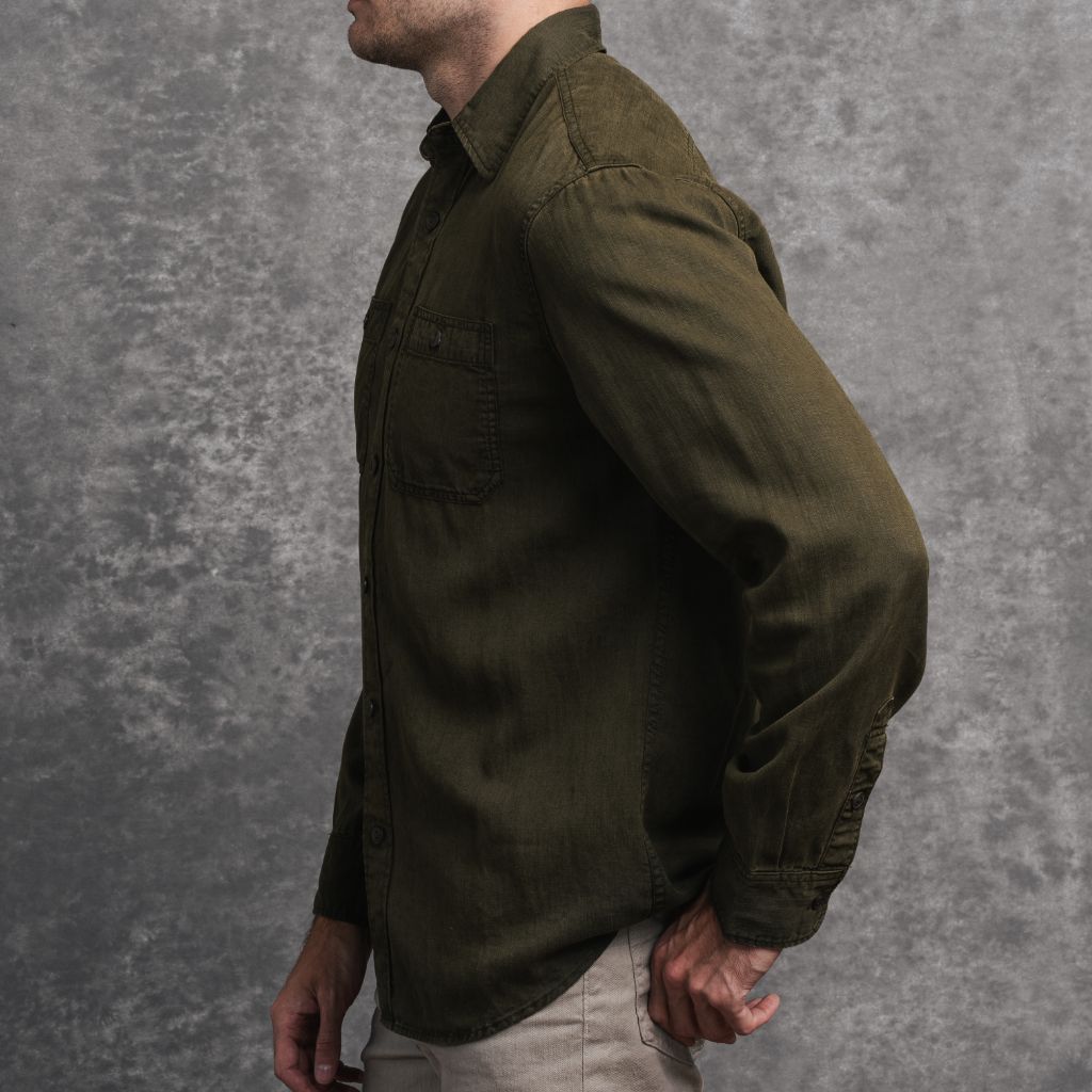 Chambray Workshirt | Olive