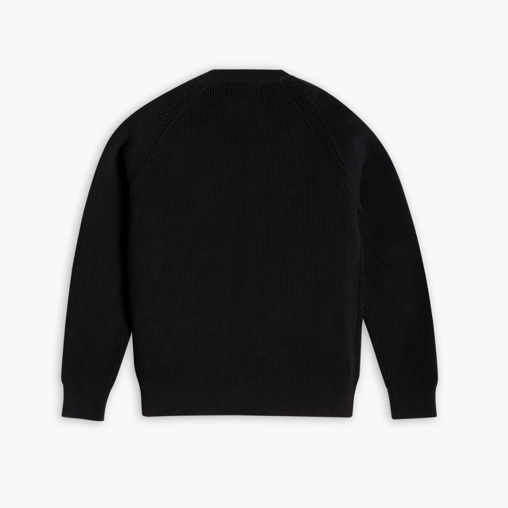 Ribbed Crewneck | Black
