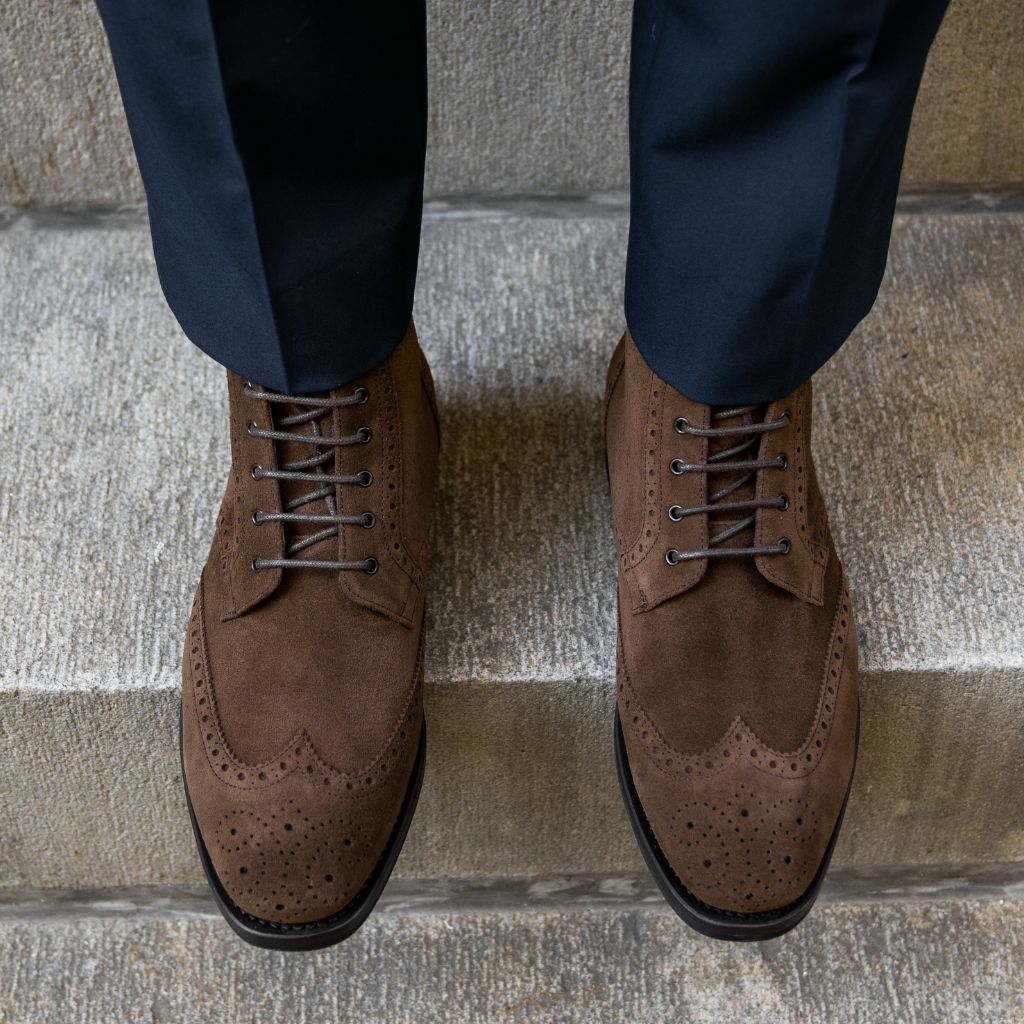 [W] Wingtip | Chocolate Suede