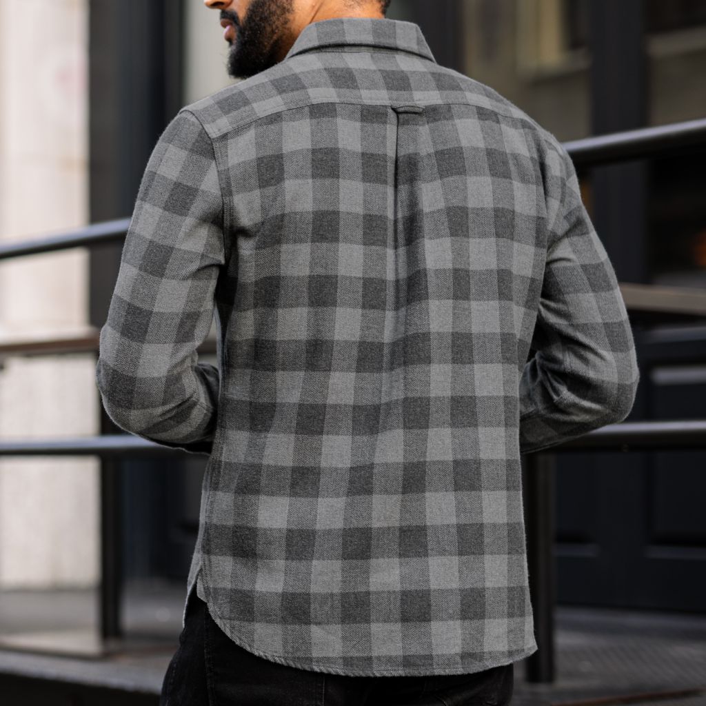 Buffalo Check Shirt | Black & Grey