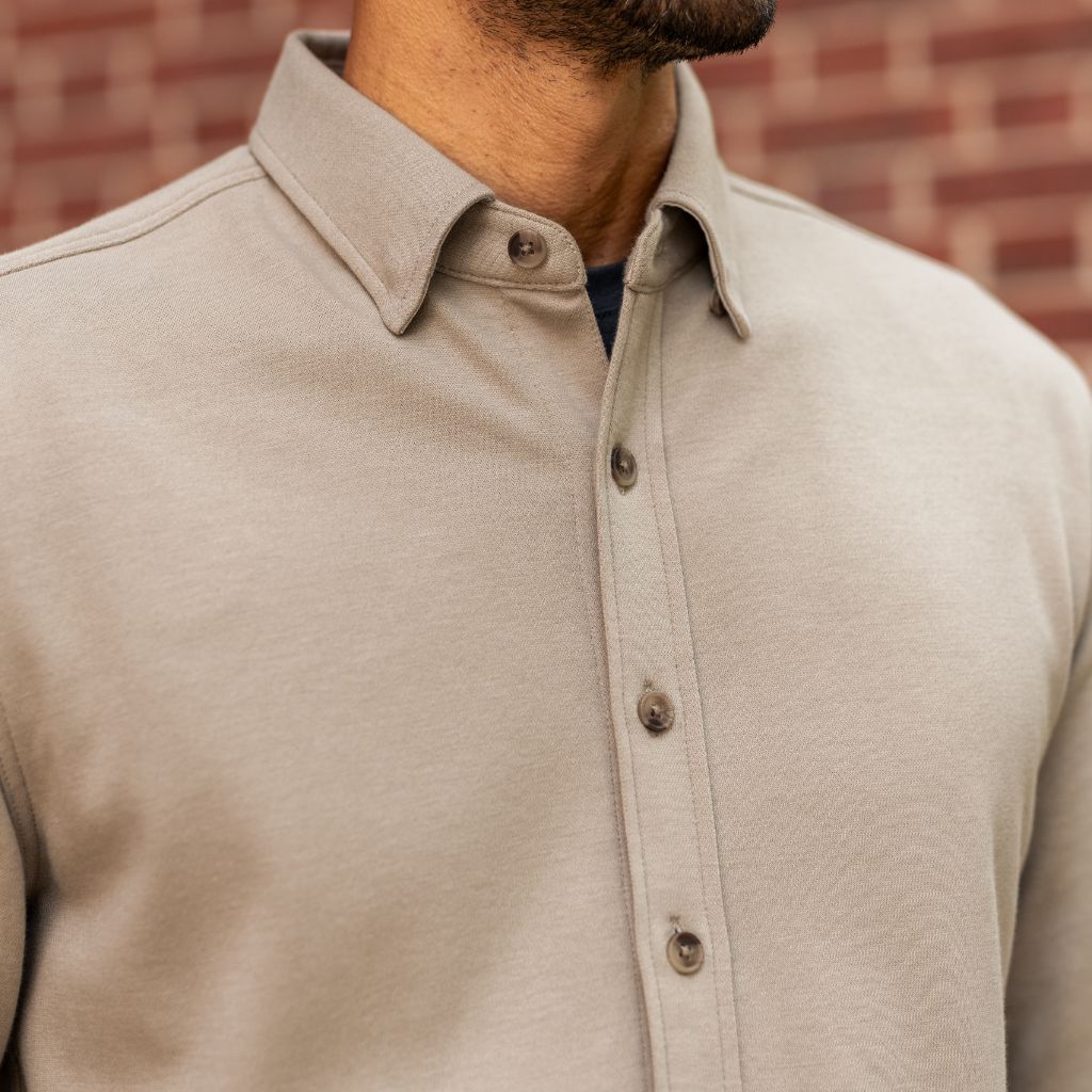 Everyday Button-Down Shirt | Taupe
