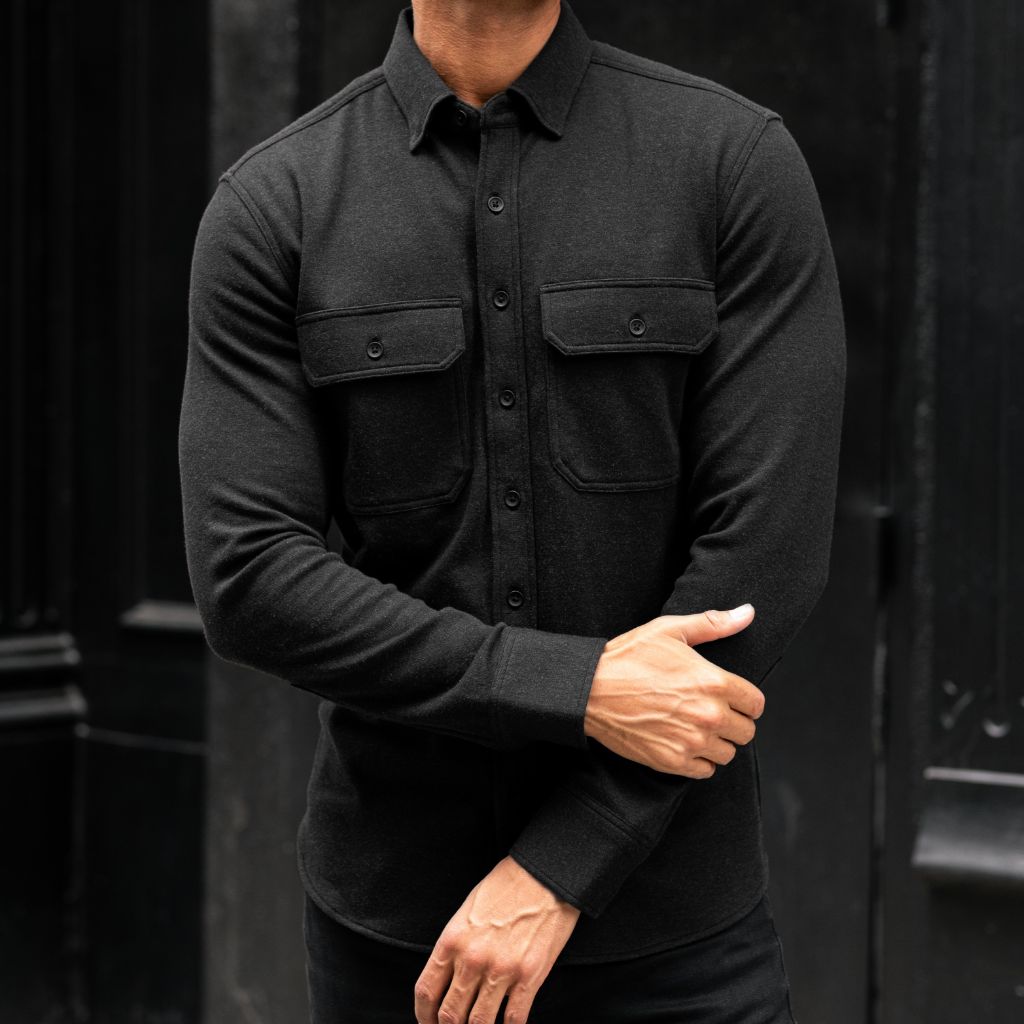 Everyday Button-Down Shirt | Black (Two Pocket)