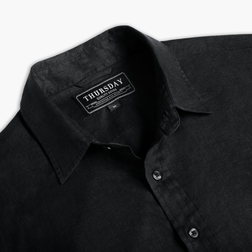 Linen Shirt | Black