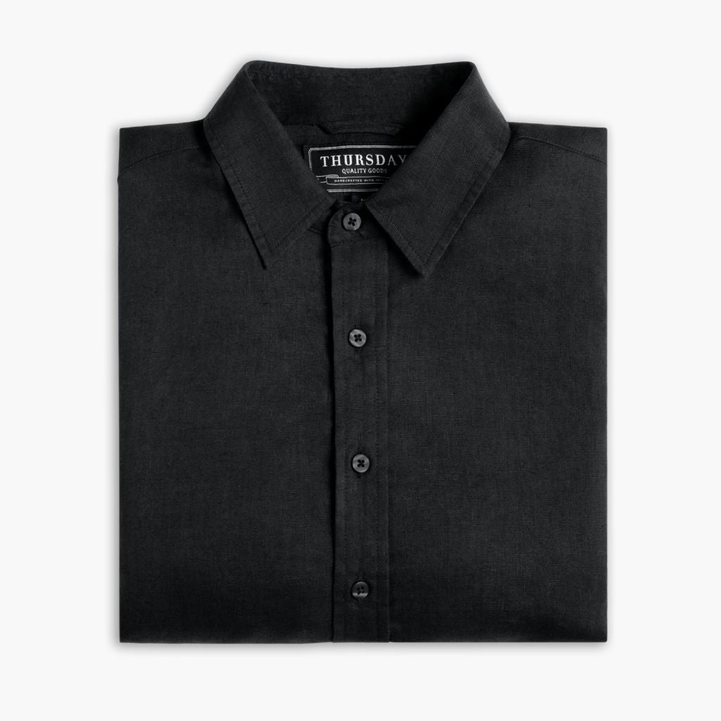 Linen Shirt | Black