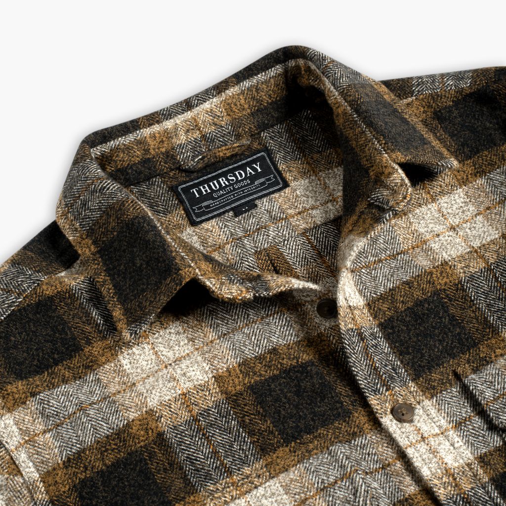 Summit Flannel Shirt | Tuscan Gold