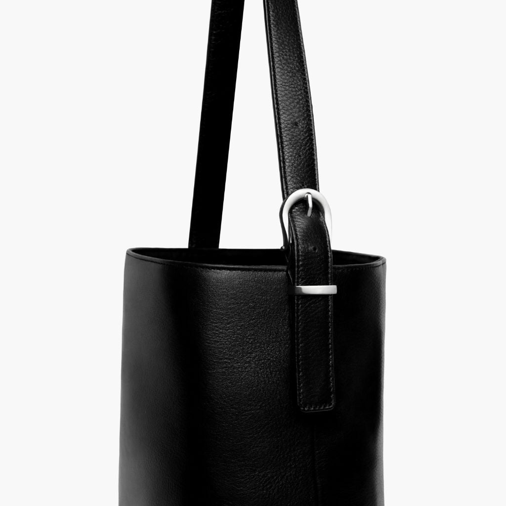 Bucket Bag | Black & Silver
