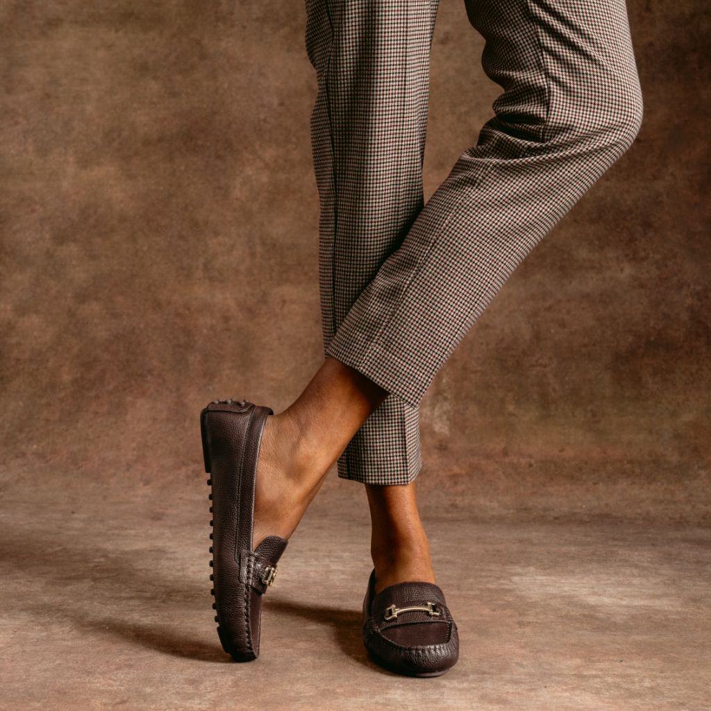 Driving Loafer | Brown & Gold