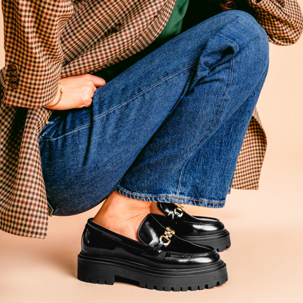 Penny Platform | Black & Gold Link