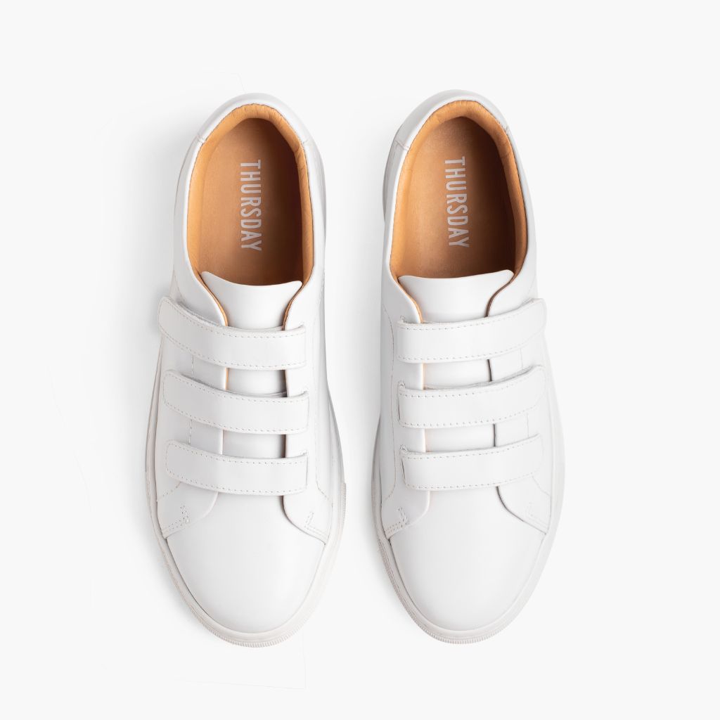 Women's Triple Strap Low Top | White