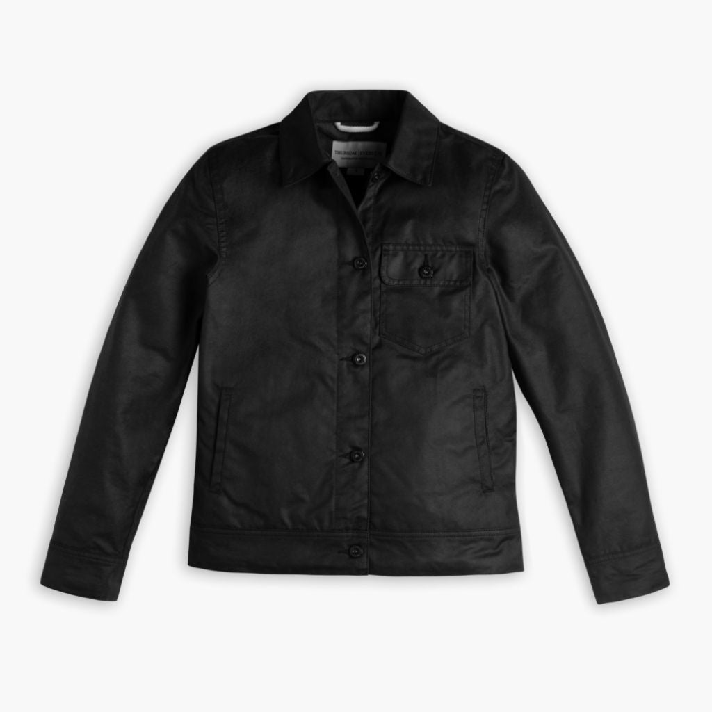 Waxed Canvas Field Jacket | Black