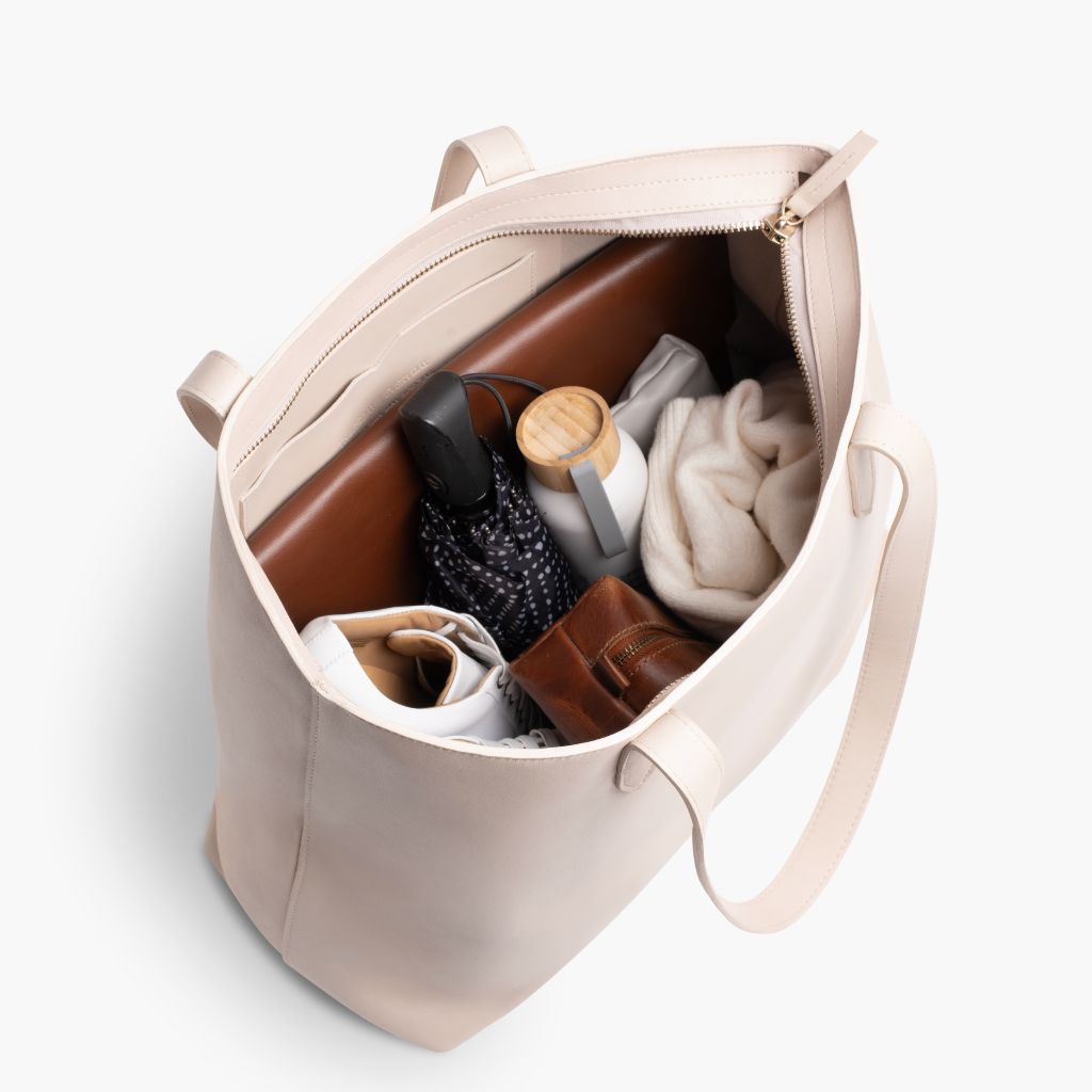 Everyday Tote | Beige (XL) (Zipper)