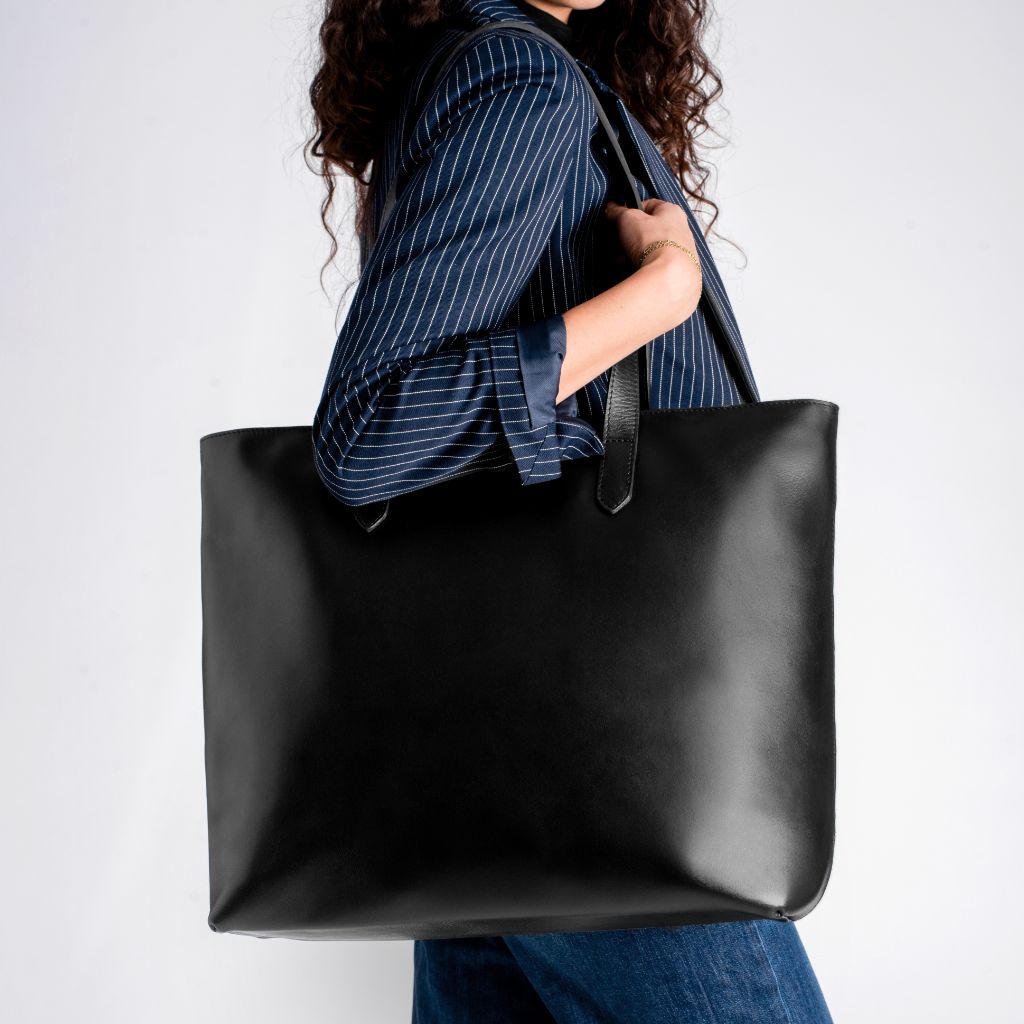 Everyday Tote | Black (XL) (Zipper)