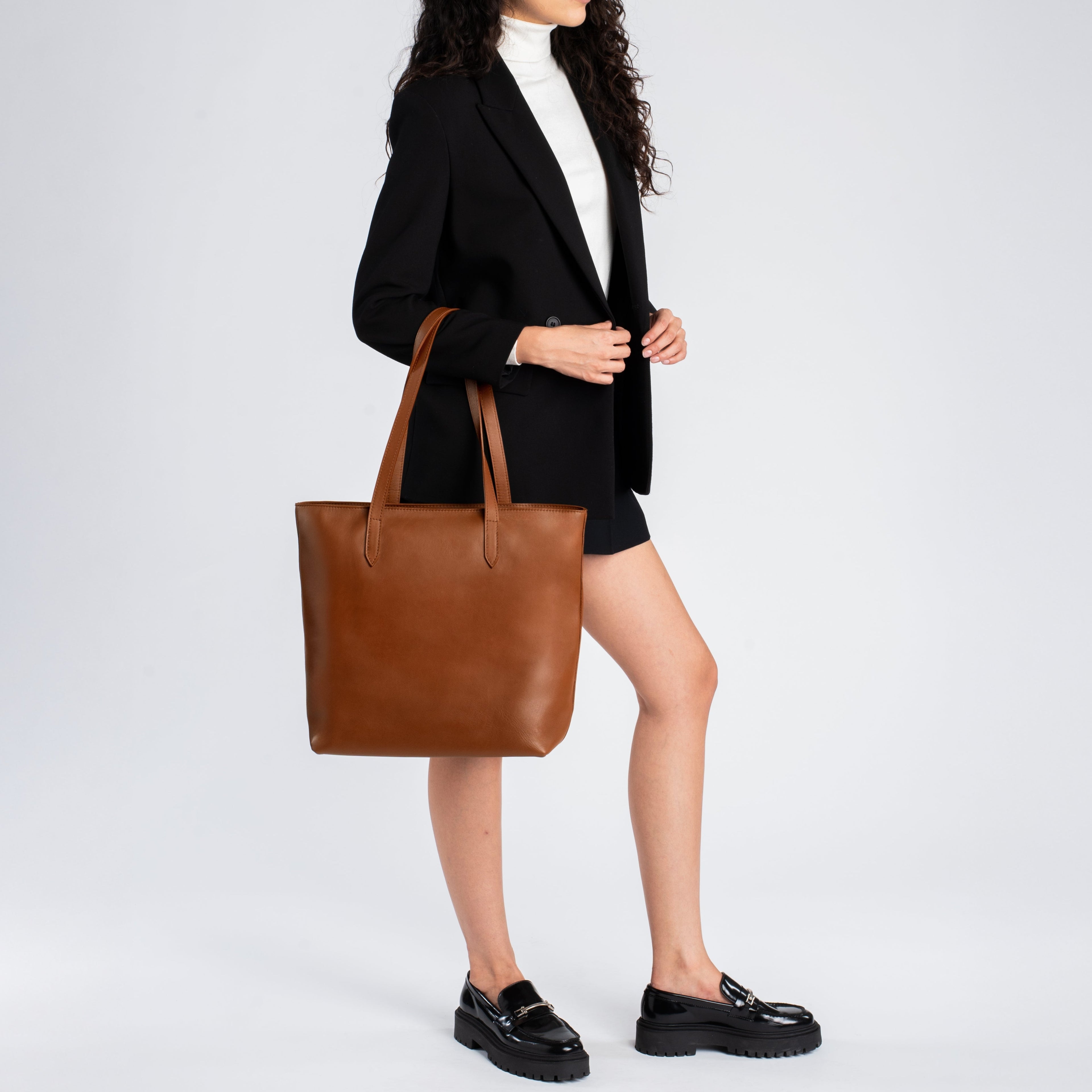 Everyday Tote | Cuero (L) (Zipper)