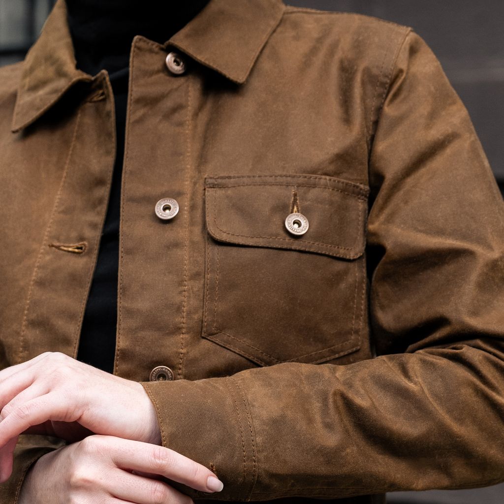 Waxed Canvas Field Jacket | Coyote