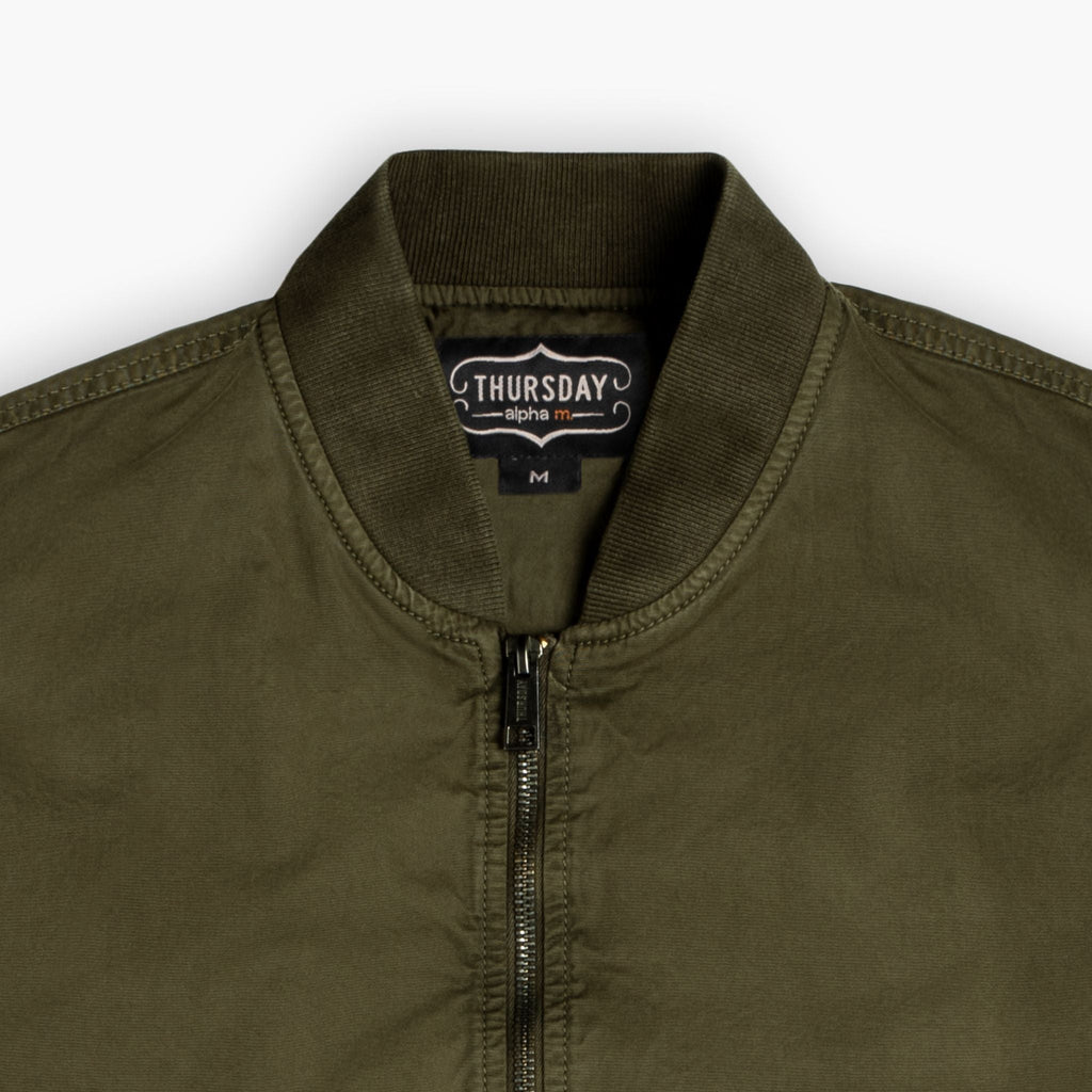 Alpha M Bomber | Army Green