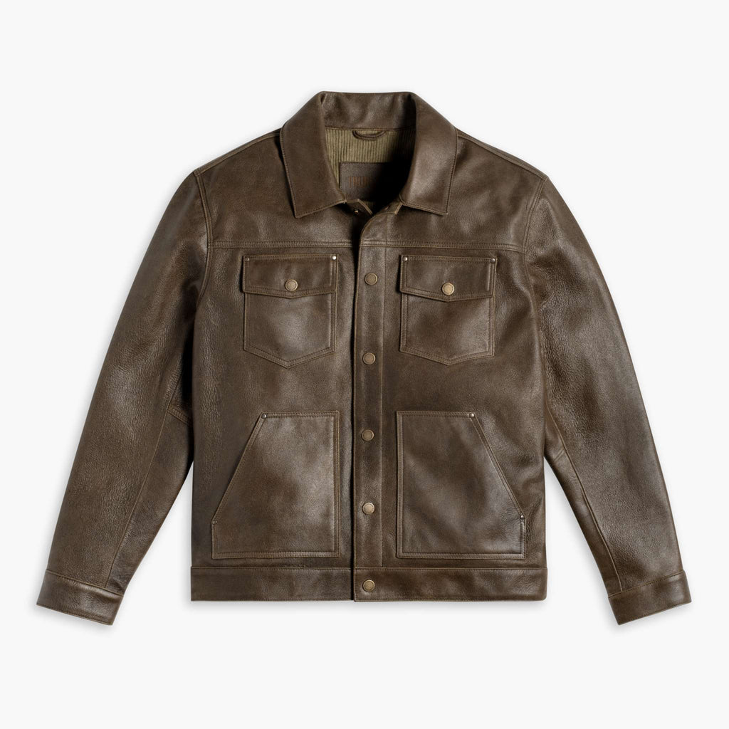 Roughout Cruiser Jacket | Dark Olive